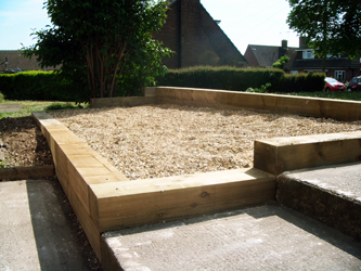 muddy boots landscaping Sleepers Beds and Borders